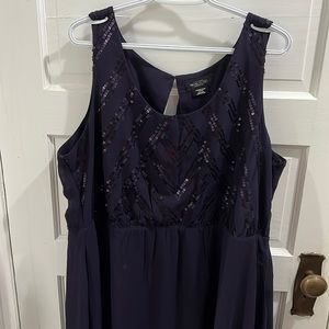 Purple plus sized dress